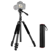 PULUZ 1.6m Reverse-Folding Professional Video Tripod with Fluid Drag Head